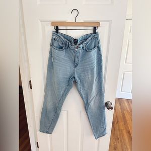 J Crew Straight Leg Mid Rise Jeans